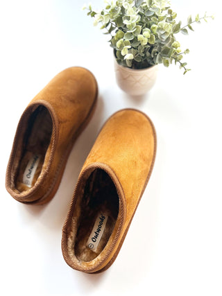 Whiskey slip on mule
