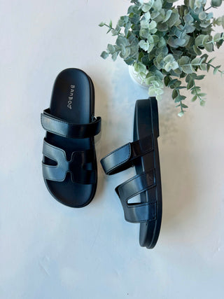 Slip-On Sandal with Adjustable Velcro Strap