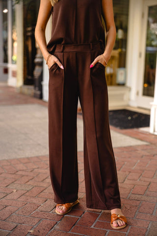 Espresso modal pants