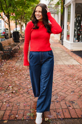 LS ribbed sweater