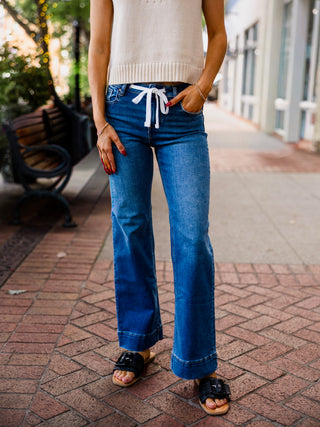 MR drawstring jeans