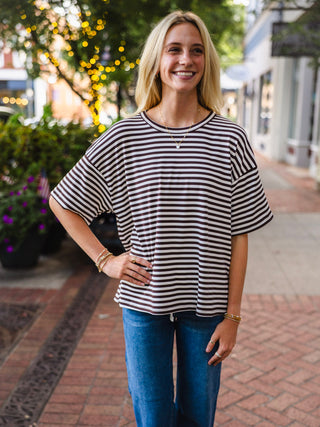 SS oversized stripe top