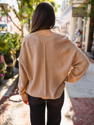 Textured oversized knit cardigan