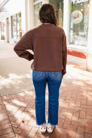 Mock neck pullover