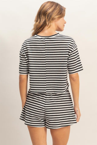 Striped set shorts