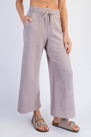 cropped wide pants