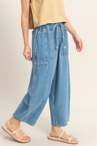 Lt blue wide leg jeans