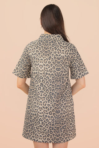 Leopard print SS dress