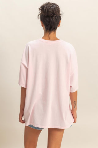 SS mineral wash oversized tee