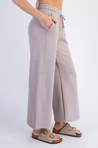 cropped wide pants