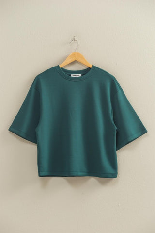 Drop shoulder everyday basic top