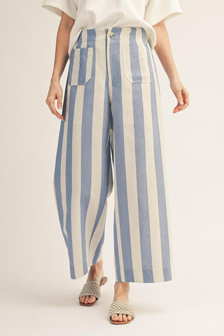 Bold Stripe Wide Leg Pants