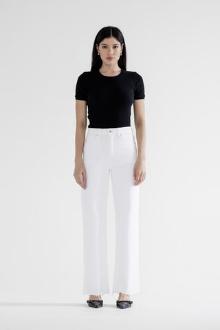 Alabaster HR wide leg jeans