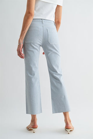 Pinstripe jeans