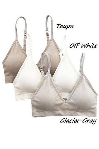 Seamless ribbed bralette