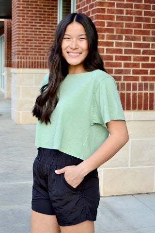 Black high waist shorts